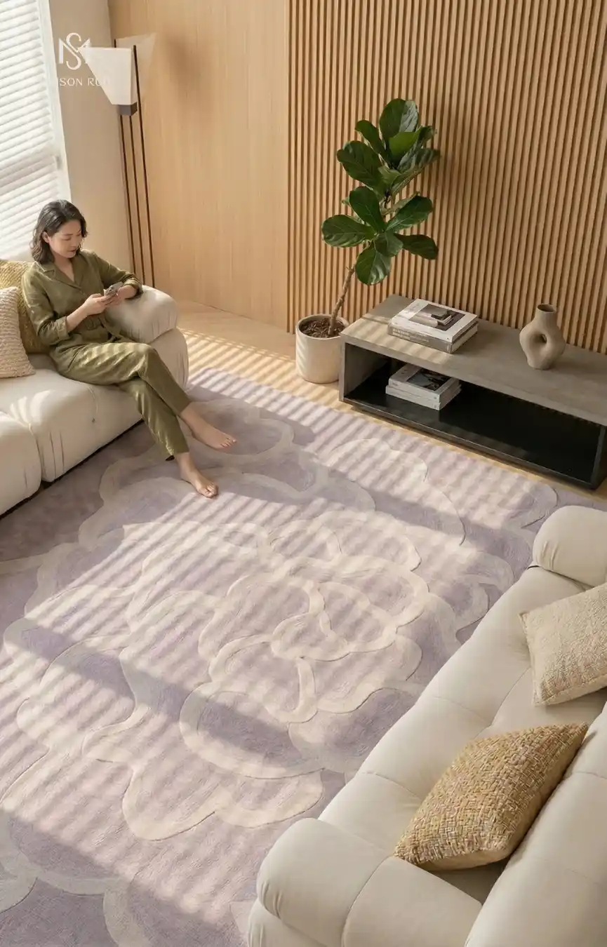 Thảm Trang Trí Bạch Trà