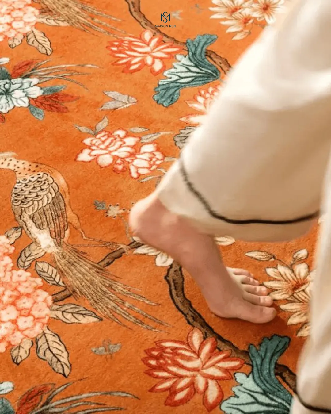 Thảm Phong Cách Chinoiserie cho gia đình