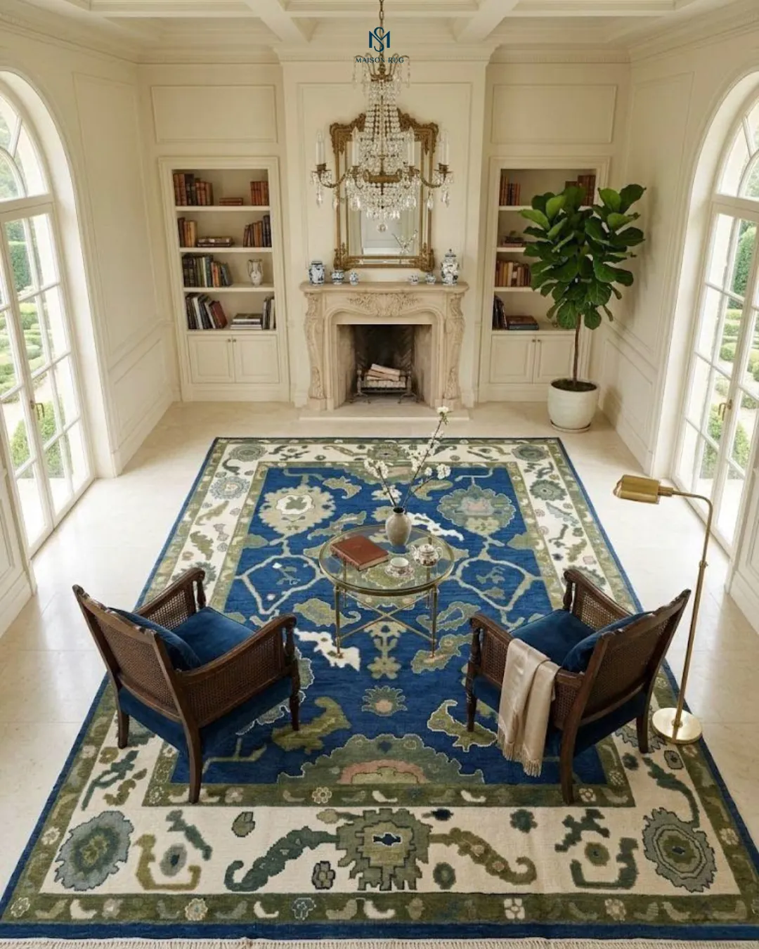 Thảm Phong Cách Chinoiserie cho gia đình