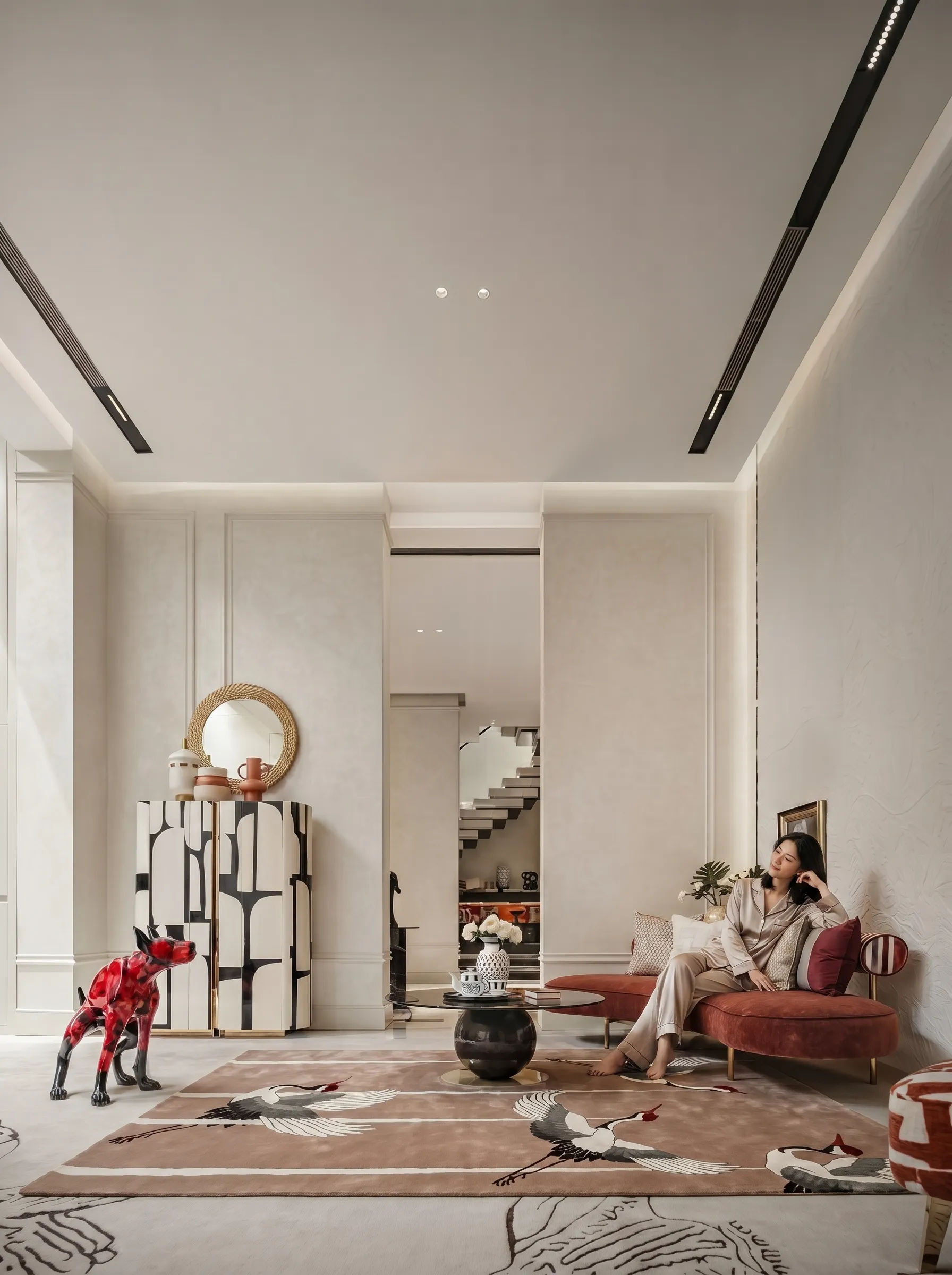 Thảm Trang Trí Cánh Hạc