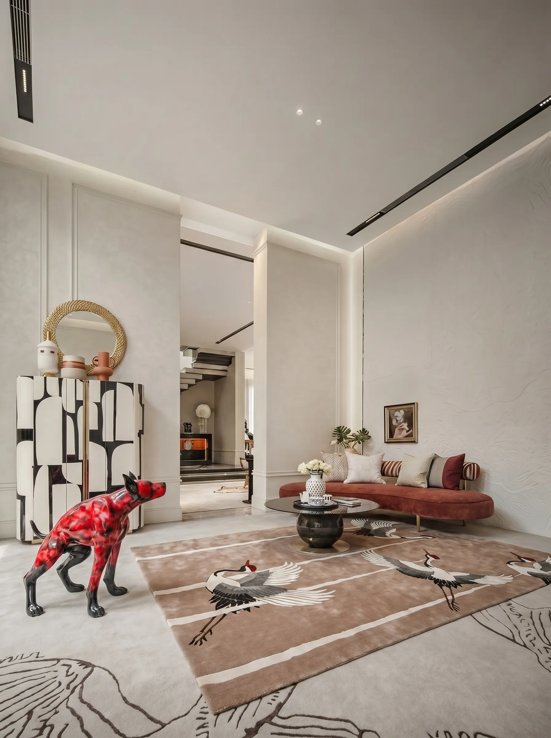 Thảm Trang Trí Cánh Hạc