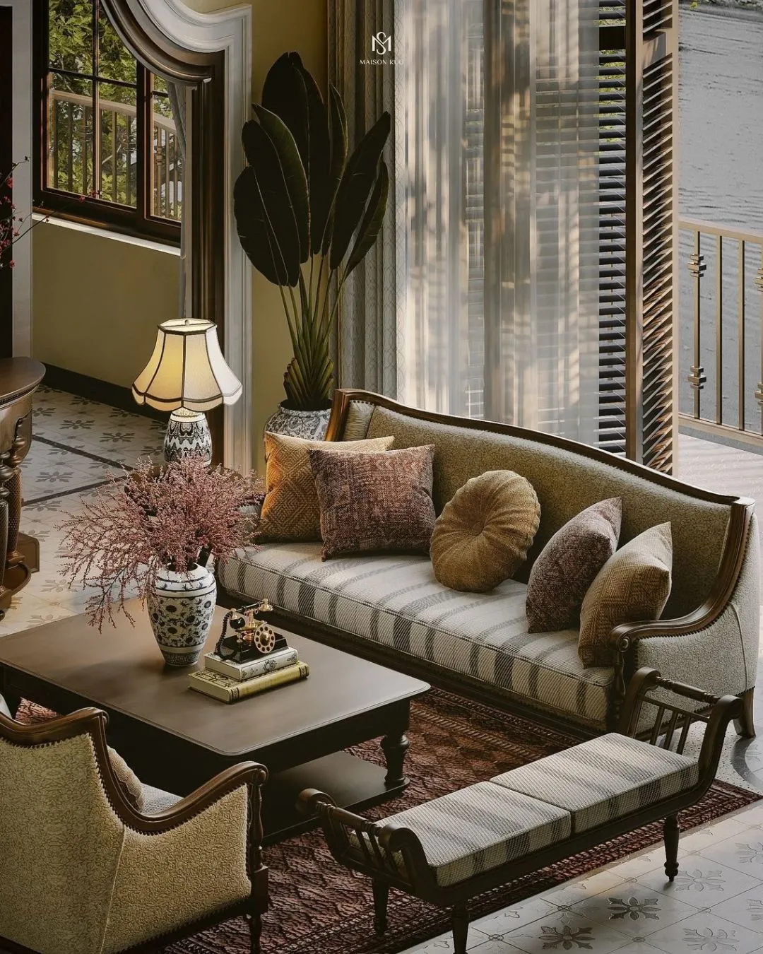 Thảm Indochine Thiết Kế Riêng 